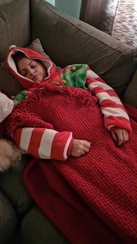 Instagram versus reality over Christmas.Clothing has been mainly PJ'S I've had Christmas at home as it is the only time of year I spend in my own bed for more than 7 nights consecutively during the year, and I really look forward to it. I was so excited this year after the turbulent 2023Sadly, this year has been spent either in bed or on the settee. I've coped with the main days of Christmas as it was the start of what the doctor is now saying is flu. I put a dress on, popped on makeup, and took painkillers. Those who know me will know that I only take medication when I really have to, even paracetamol.Christmas Day was difficult, and Boxing Day, I wanted to cry, then since then I can not get out of bed or off the settee. The aching EVERYWHERE, but especially, arms, neck and legs, burning sensation in my chest, film of sweat, hacking cough, and generally feeling like absolute poop I've had enough of. A full course of Amoxocilin and prendisolone I've taken, and I still can't move, my arms and neck are the worst. I called 111 yesterday, and they called an ambulance to me as they said my symtpons were heart related. I cancelled the ambulance as I knew they weren't. I was just as rough as a bears bum. Back today at the Doctors, and I'm now on doxycycline.Gee whizz, this is a nasty sun of a nut cracker. Merry Christmas and a happy new year.PS I sound like Barry White. 👍 #feelingcrap #flu #bugs #illatchristmas