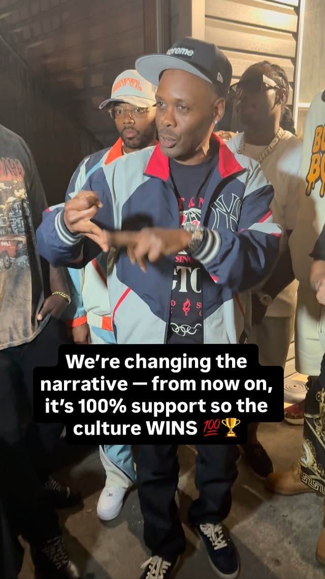 When we all support each other 100%, the culture can’t lose 💪🏽🎤 by @cormega