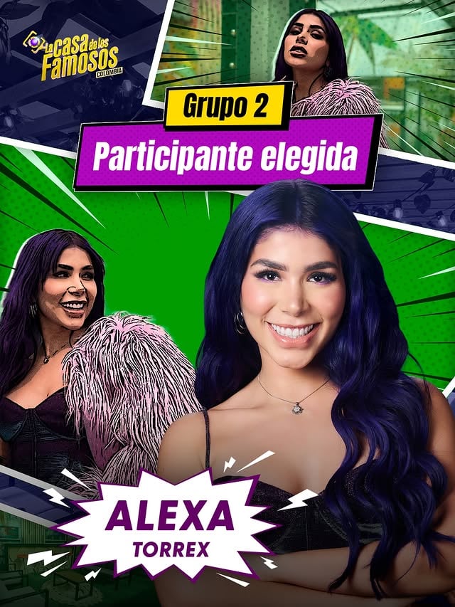 🚨 ¡Confirmada! El público eligió a Alexa Torrex como la segunda habitante oficial de #LaCasaDeLosFamososCol3 🏠🔥 ¡Prepárense, porque esta entrada promete temperamento, estrategia y mucha verdad incómoda! Recuerda que mañana se conocerá al tercer grupo de aspirantes a #LaCasaDeLosFamososCol 😍😱 by @alexatorrexcontreras