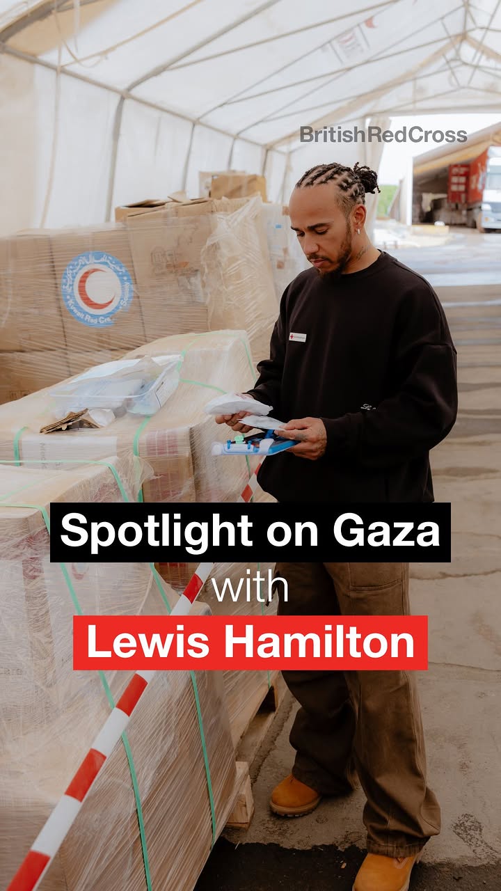 Witnessing the human cost of this crisis is impossible to forget. Lewis Hamilton travelled to Jordan last month to meet teams from the Jordan Red Crescent and the Palestine Red Crescent Societies, hearing directly from those working tirelessly to support people in Gaza.⁣ ⁣From doctors treating injuries, to teams supporting people through harsh winter conditions, the Red Cross and Red Crescent Movement continues delivering care, dignity and hope. ⁣ ⁣But the trickle of aid reaching Gaza is nowhere near enough, and winter has only deepened the suffering. People need a sustained, unimpeded flow of lifesaving support to withstand these conditions.⁣ ⁣We must not stop talking about this continued and devastating crisis.