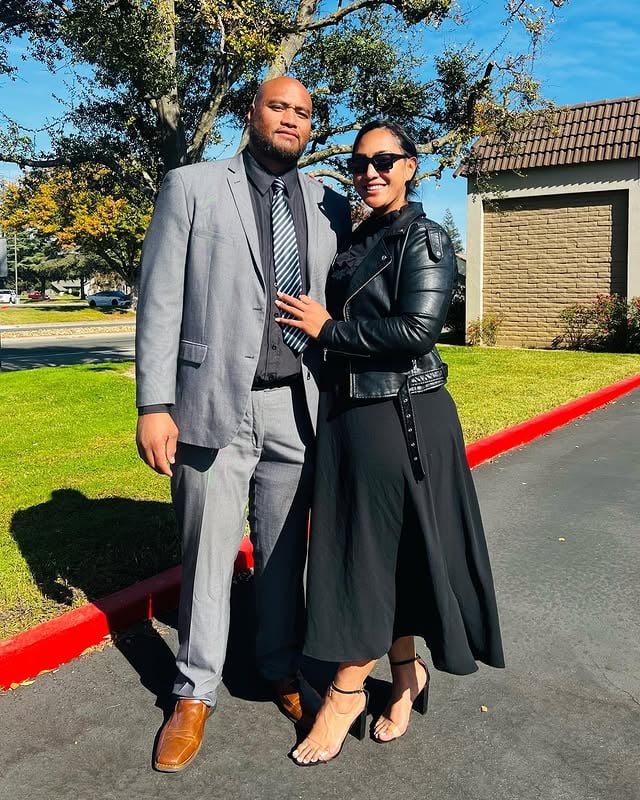 Never ahead, sometimes a lil slow 🤣 but always beside you husband. Forever in love, forever yours ❤️ #married #husbandandwife #love by @martinilove414