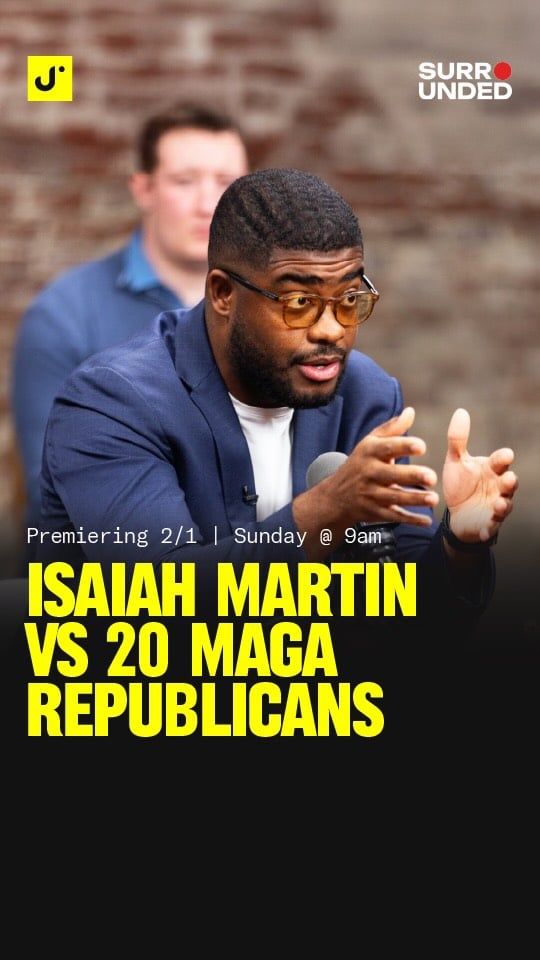 @isaiahrmartin vs 20 MAGA Republicans, this Sunday on @surroundedshow #surrounded by @isaiahrmartin