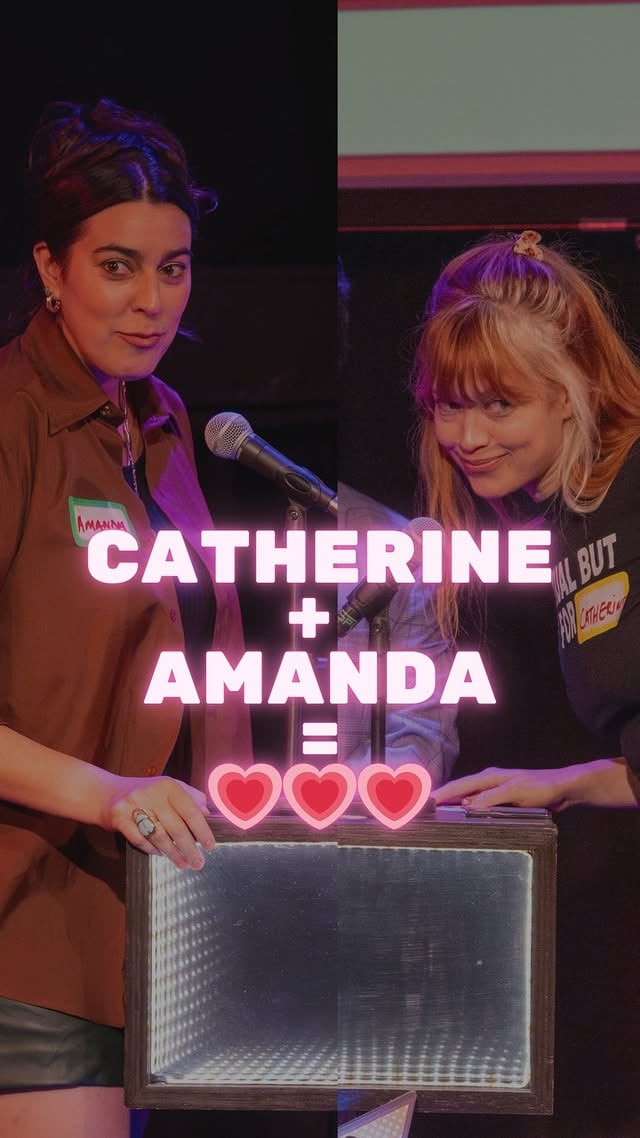 Catherine and Amanda... The next Pretty Gay episode? We ship it💗💗Catch the latest Comedian Clash show, available on livestream! Link in bio