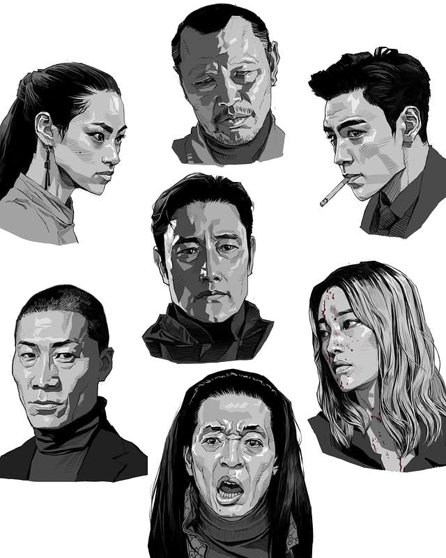 Korean actor portrait studies @ttt @byunghun0712 @wjswhdtj94 @junsoojin88 @knuababoda96 @king_ydg @ by @kse332