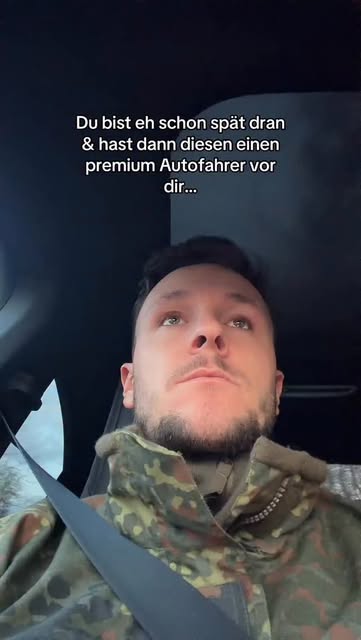 Wer kennt sie nicht… 😒
#comedy #bundeswehr #uniform #fahren #auto