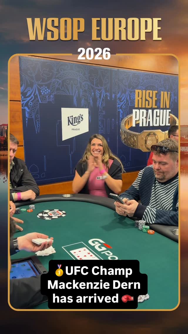 🥊 A UFC champion has arrived at WSOPE! by @mackenziedern