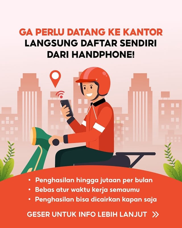 Siap dapat penghasilan tambahan dengan jam kerja fleksibel?Yuk daftar jadi Mitra Pengemudi sekarang! Daftarnya gampang & GRATIS (tanpa pungli/calo) ✨Isi form: http://bit.ly/daftardriverSFJangan sampai ketinggalan ya, kuota terbatas!#pendaftarandriver #pendaftaranspxinstant #ojol #loker by @lokerbdg