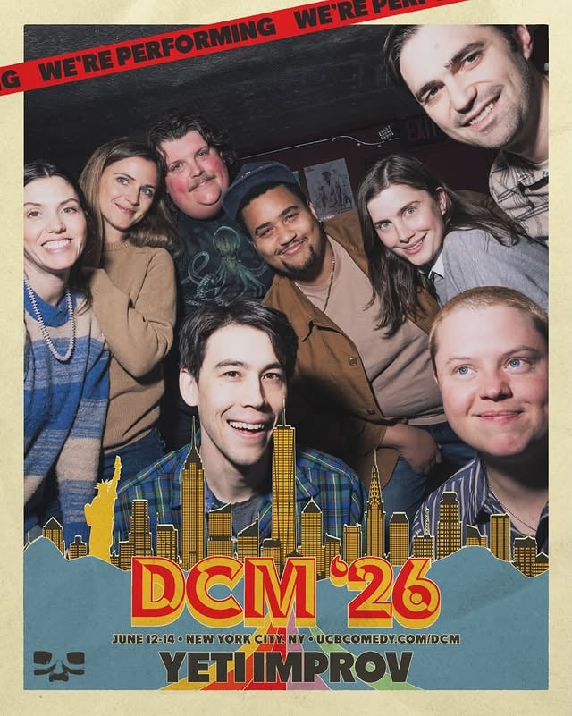 NYC we are doing improv shows in June! @ucbtny for the Del Close Marathon get tickets in their bio by @allybeardsley