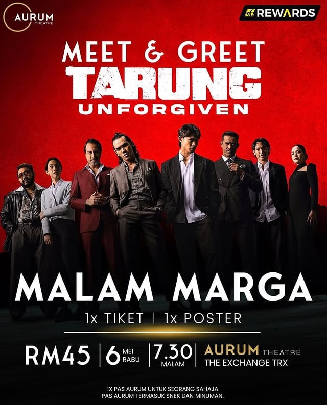Tarung: Unforgiven | MALAM MARGA (Meet & Greet)Secure your tickets now, seats are limited. Don’t wait too long, lambat tinggal! 🎟️🎬 by @kinger.fear