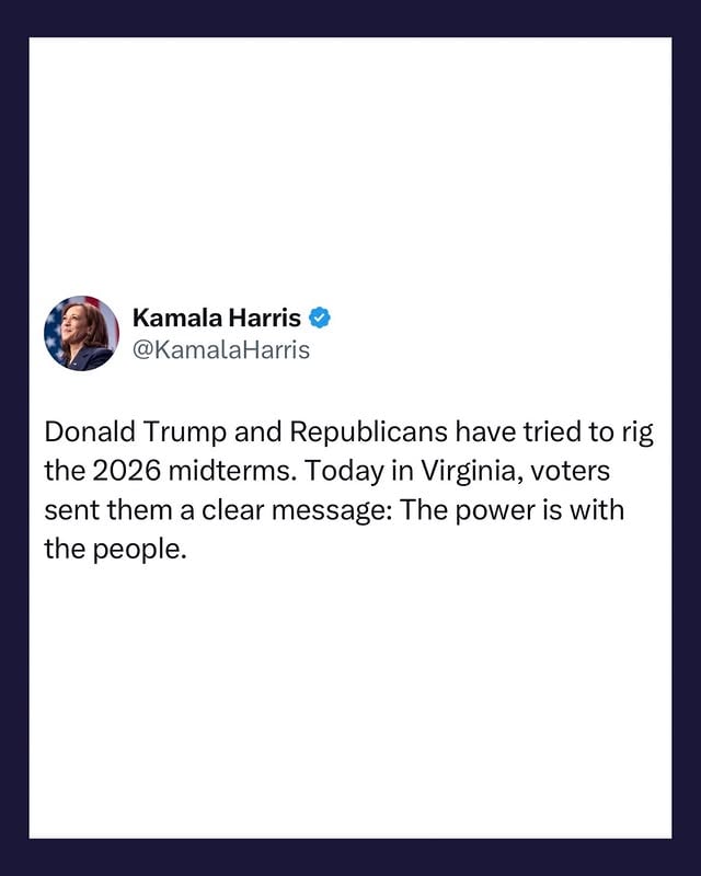 The power is with the people. by @kamalaharris