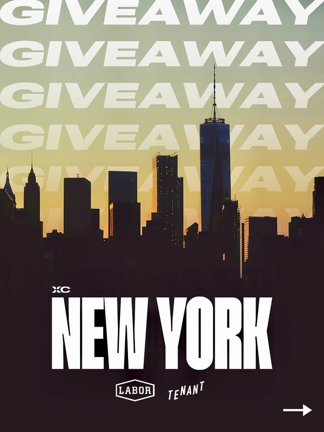 >> GIVEAWAY CLOSED << Congrats to our lucky winners Leon T. (NY) and Elijah C. (NJ)! Huge thanks to everyone that entered. More giveaways coming soon!• •On Saturday (5/2) XCNY is proud to present the Brooklyn Banks Skate Jam at the @gothamparknyc Community Block Party. 🗽To celebrate, we’re teaming up with @laborskateshop and @tenantny to give you the chance to win a prize pack featuring XCNY gear and a complete setup (8.25” deck, Indy Trucks, Spitfire Wheels). 🛹• • LINK IN BIO TO ENTER NOW • •Tag a friend to spread the word! 🤝 Giveaway ends Friday (5/8). Two (2) winners will be randomly selected. Good luck! 🤞*Note: Giveaway is not affiliated with or endorsed by Instagram. For full terms & conditions and more details, please visit the giveaway landing page (link in bio). by @laborskateshop