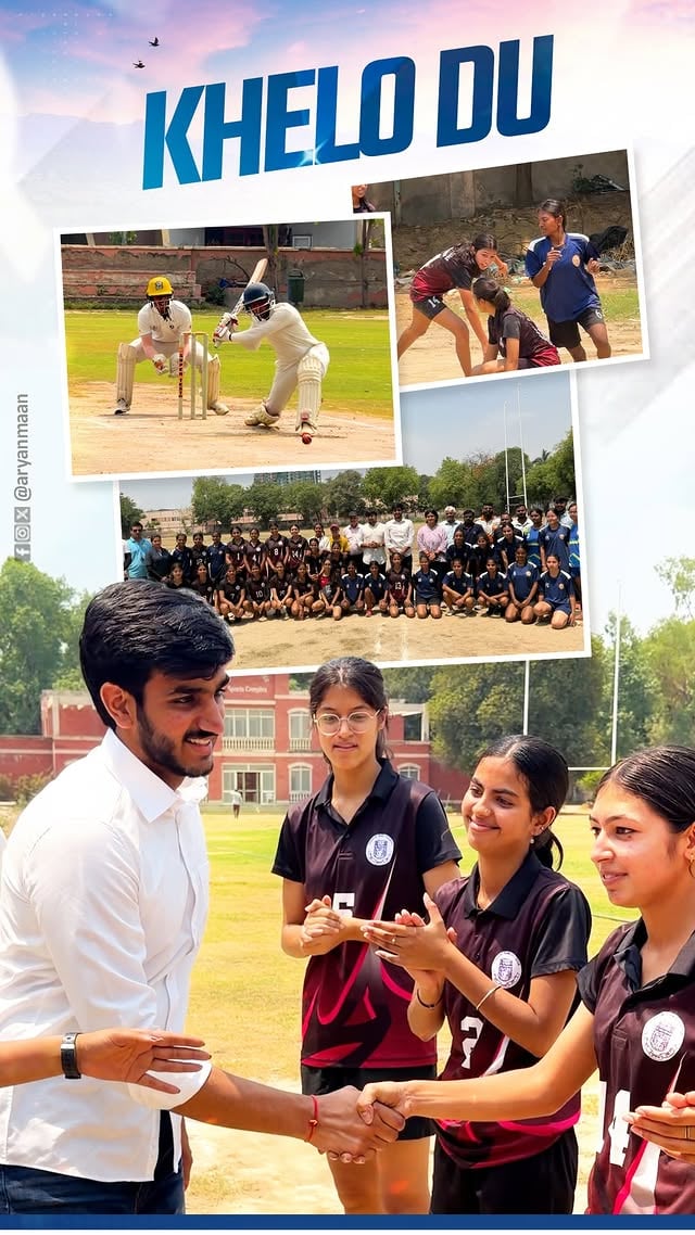 10,000+ participants.12 sports.5 days of pure competition.Khelo DU 2026, Delhi University’s first and biggest annual sports meet......#aryanmaan #du #khelodu #delhiuniversity #sports by @aryanmaan