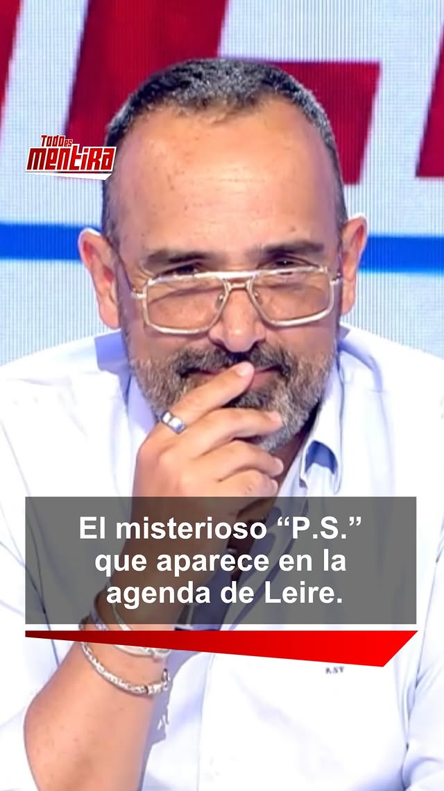 De los creadores de M. Rajoy llega una nueva incógnita en las agendas de Leire Díez: un tal “P. S.”. Nosotros ponemos los datos. Las conclusiones os las dejamos a vosotros. 🔍 

#TEM, de lunes a viernes a las 15:30 h en @cuatrotv y @mediasetinfinityes