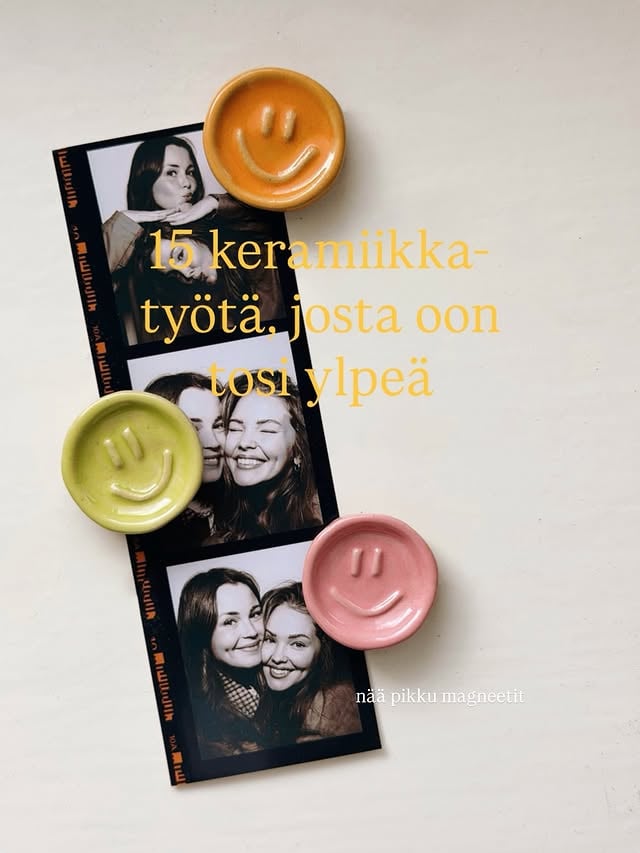 Ai mitä teen aina keskiviikkoisin? No, muun muassa näitä 🦋 Vielä monen vuoden jälkeenkään kaikki ei onnistu niin kuin suunniteltua, mut näitä katson joka päivä ilahtuneena (ja edelleen vähän hämmentyneenä siitä, että mä tosiaan oon tehny nää kaikki omin pikku kätösin).Kiitos mummi, kun aikanaan otit mut mukaan keramiikkakurssille, koska nykyään mun koti on täynnä tällasia juttuja ja tykkään siitä kauheesti <3 by @annikaollila