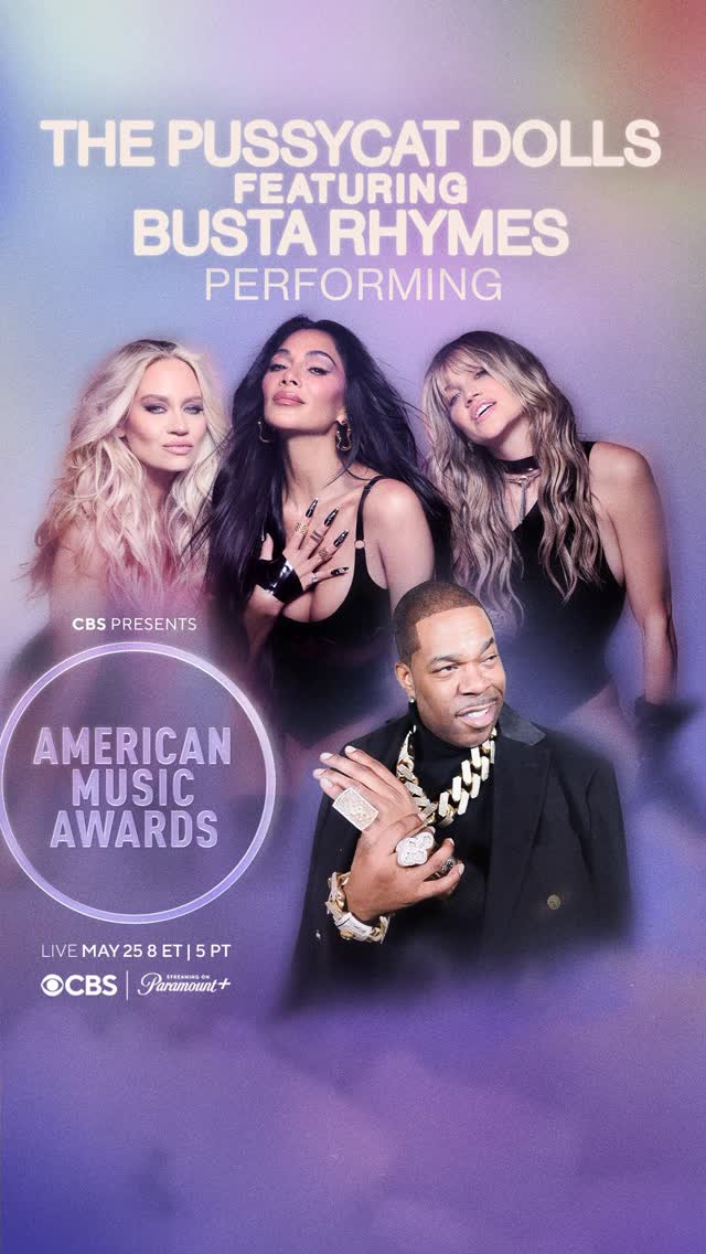 PCD FOREVER 💜 20 years since their #AMAs debut, we’re excited to welcome @pussycatdolls back to our stage, with a special guest appearance by Hip-Hop icon @bustarhymes!Don’t cha miss a minute of it - tune in Monday, May 25 (Memorial Day) at 8pm ET / 5pm PT on @cbstv and @paramountplus 💘 by @pussycatdolls