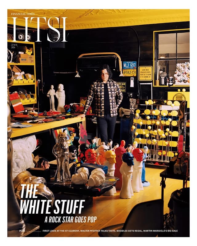@officialjackwhite may best be known as a musician but he started his career as a furniture resorter in Detroit, before picking up guitar. He’s always made art. He’s never shown it. Until now. His first exhibition opens at Damien Hirst’s Newport Street Gallery, London, next month. @jaycheshes went to his studio in Nashville to find out more in this week’s @fthtsi cover story. Picture by @whittensabbatini. by @jellison22