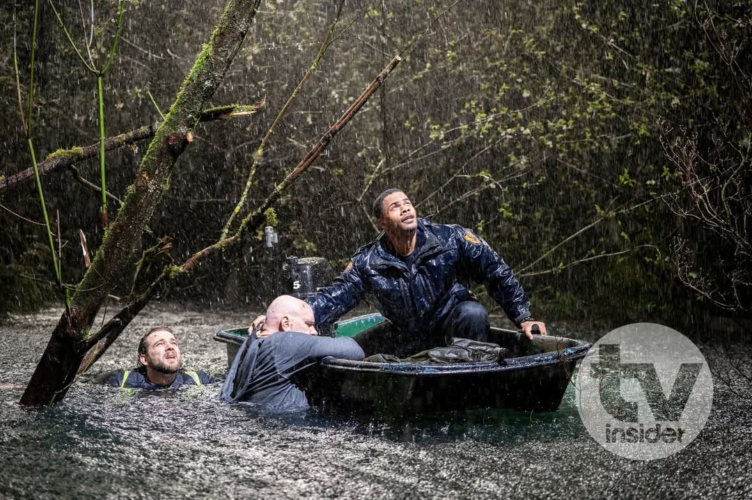 EXCLUSIVE: #FireCountry's Max Thieriot takes us behind the scenes of the season finale’s catastrophic flood and we have your first look. Head to the link in our bio to read more on how production brought the sequence to life. Plus, Thieriot teases what's coming for Bode 🔗 📸 : CBS by @cbstvstudios