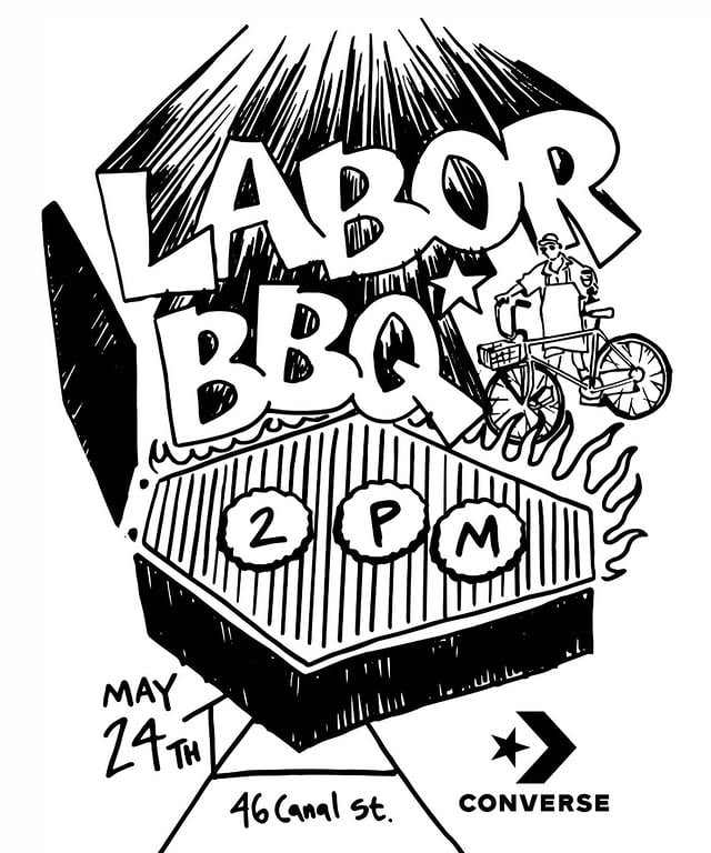 🚨DUE TO RAIN, BBQ WILL NOW BE ON MONDAY 5/25🚨Come hang with us and kick off the summer at our BBQ and shop hang. Food by @tittyb0iii refreshments, giveaways and goodies galoreThanks to @converse_cons by @laborskateshop