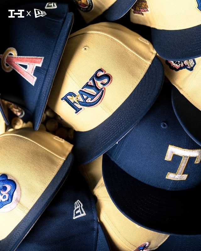 ANTE UP! Everything off! ✨✨Introducing the Ante Up Collection, a premium lineup of 10 custom @NewEraCap 59FIFTYs featuring rich Vegas gold and navy colorways, finished with subtle hints of iris in the logos and side patches for the perfect pop. Comment “Gold” for the full team list!Drops 5/26 at 9 AM PST / 12 PM EST only at Hat Club. Don’t miss your shot! by @hatclub
