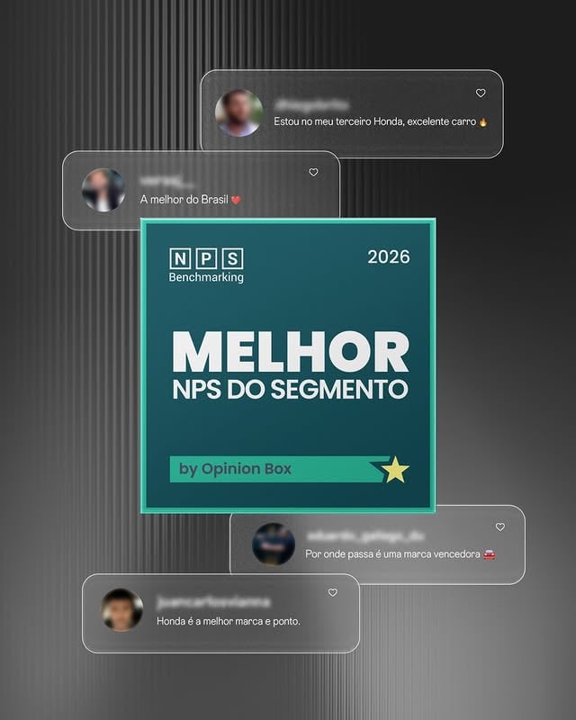 590 mil entrevistas, 640 marcas analisadas e um veredito: os clientes Honda são os mais satisfeitos 😍O NPS Benchmarking é o prêmio que transforma a voz do consumidor em pontuação para as marcas. E o resultado não poderia ser diferente: Honda no topo 🏆 by @hondaautosbr