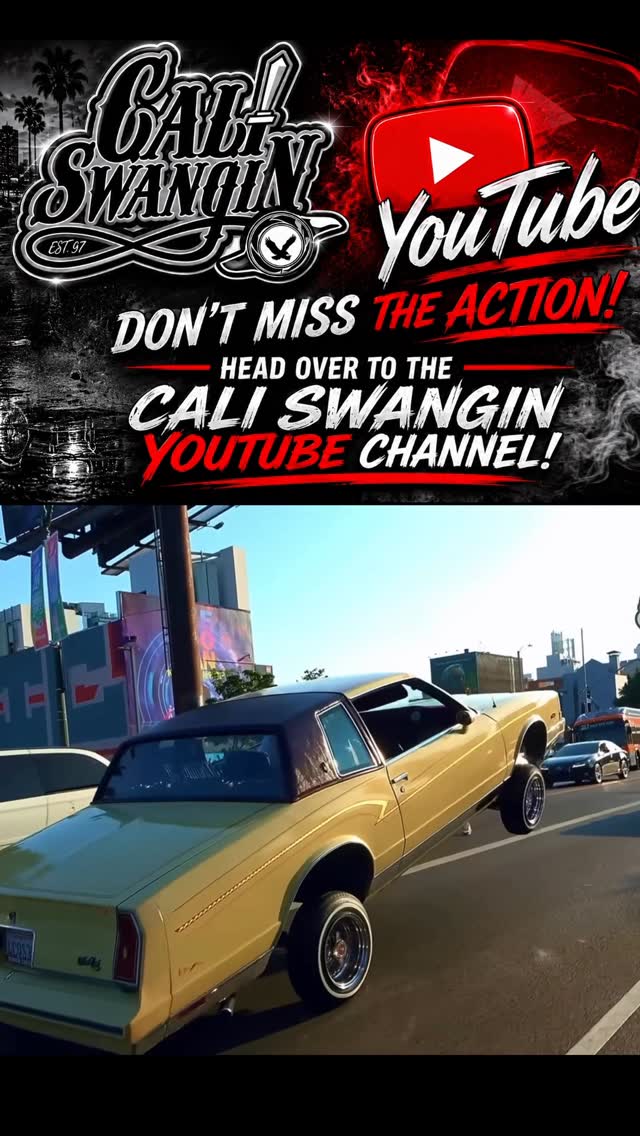 Over 21 Million Views, just search “CALI SWANGIN” for all the real street action. by @cali_swangin_official