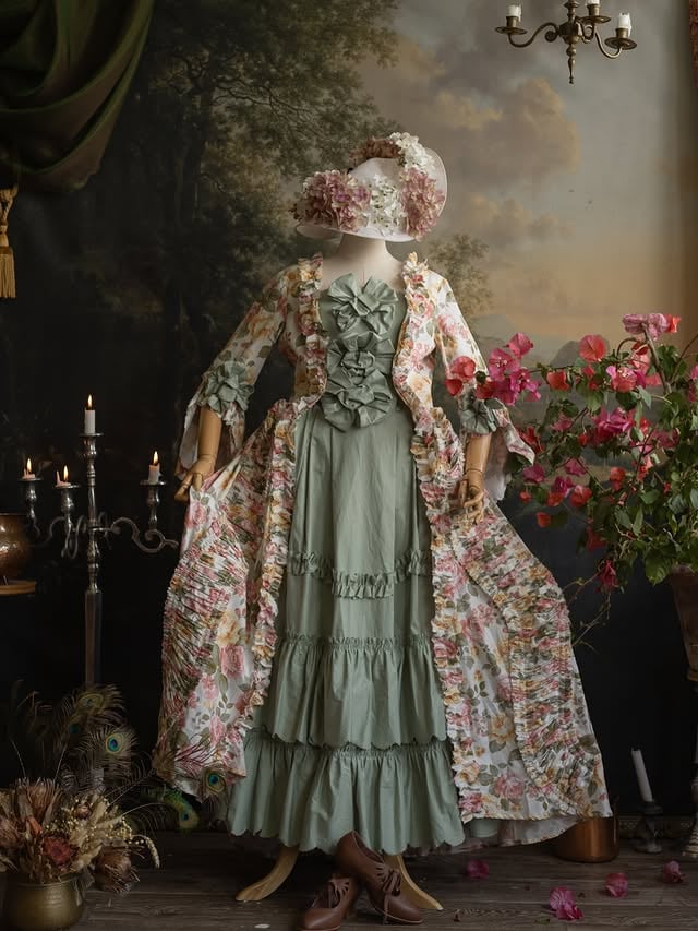 Ready orders for our customers “Marquise de Pompadour” dress by @gibson_girl_dress