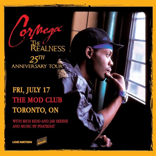 TORONTO it’s an honor to return to celebrate my first album The Realness. Link in profile by @cormega