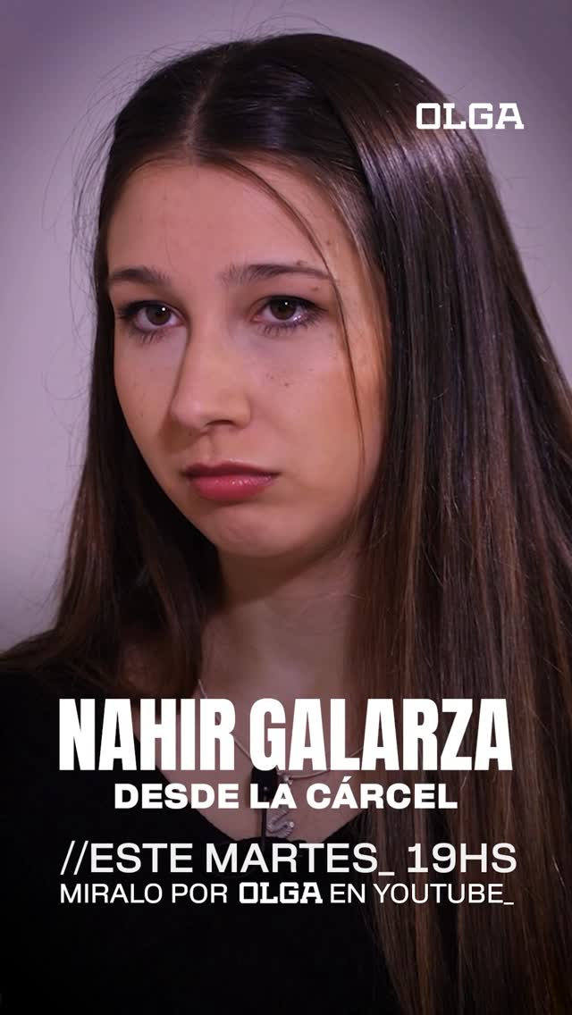 Este MARTES 19HS Nati Jota y Paulo Kablan hablan con Nahir Galarza desde la cárcelLa primera entrevista luego de recibir la condena firme a cadena perpetua por el asesinato de Fernando Pastorizo, desde la cárcel de Paraná.¿Se arrepiente de algo? ¿Qué piensa de su condena?Este martes 19HS en OLGA por YouTube by @natijota