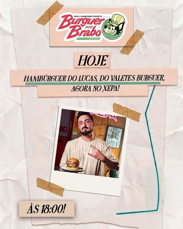 É HOJE que começa a última semana do Burger dos Brabos 🔥E o Lucas da Valetes chegou trazendo um burger totalmente fora do óbvio… com vinagrete de polvo no meio dessa brutalidade toda 🐙🔥27/05 a 30/05 • tempo LIMITADO.📍 R. Jaguaribe, 529 – Santa Cecília – São Paulo by @xepabr