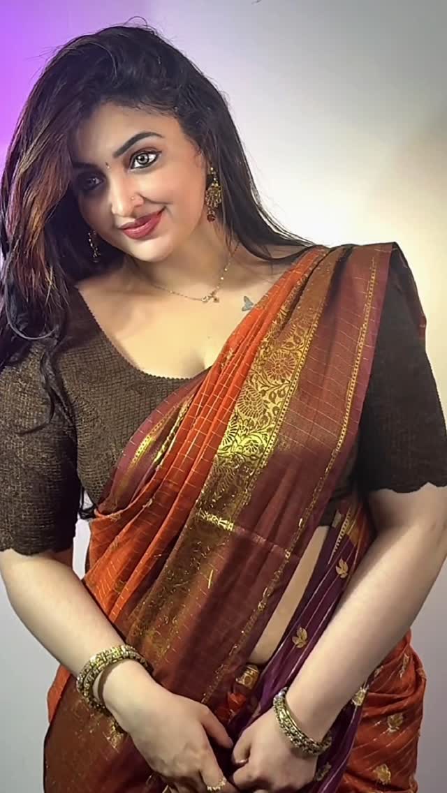 Pavizhamalli ❤️ @saree_by_rosa❤️ #trending #transition #reelsitfeelsit by @dhanyabimalofficial