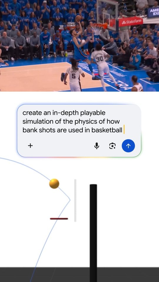 Calling bank all day 🏦 🏀 We’re looking back at some of the best shots from the NBA Conference Finals. Tune in to see who takes home the ring, and dive deep on your favorite moments with simulations in Search. Proud sponsor of the NBA.