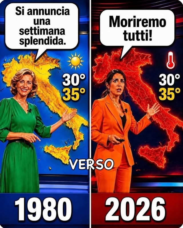 Negli anni ‘ 80 c’erano più alberi che palazzi, adesso ci sono più condizionatori accesi e meno alberi.Invece di lamentavi cominciate a vivere come si faceva una volta 🙌 by @barbara.exignotis
