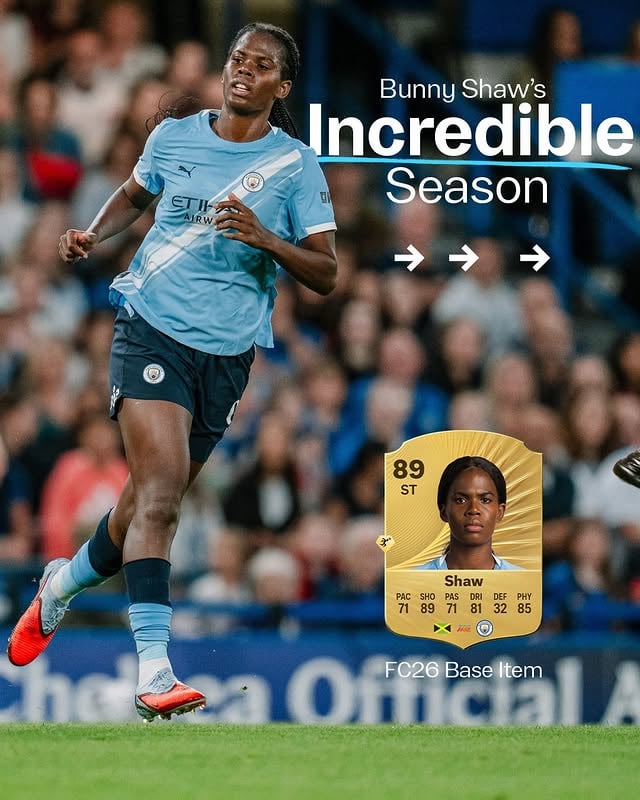👏 @bunnyshaw Swipe to see her season 👉 by @mancitywomen