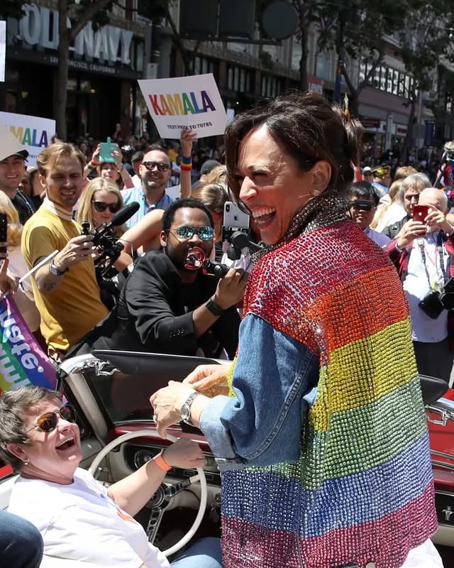 Pride is joy. Pride is courage. Pride is a celebration. And Pride is the ongoing fight to ensure every person can live as their authentic self. This month and every month, we celebrate the LGBTQ+ community and all those continuing the fight for equality.Happy Pride! by @kamalaharris