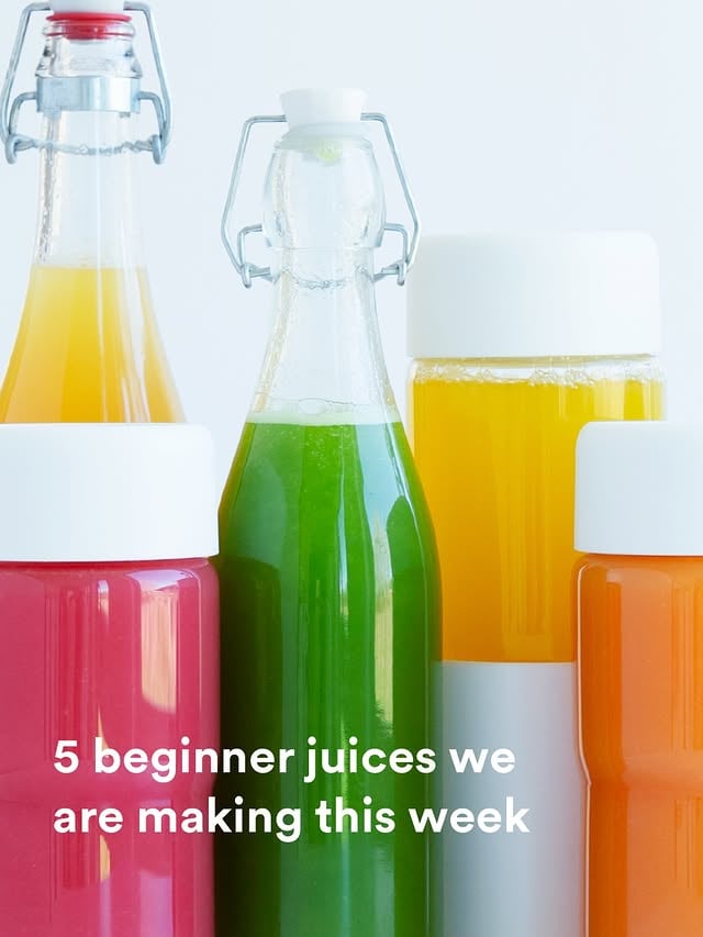 5 Beginner Juices CompilationNew to juicing? Start here.These five beginner-friendly juices make it easy to increase your fruit and vegetable intake while delivering vitamins, minerals, and plant nutrients in a simple, refreshing way.Save this post and try one this week. by @namawell