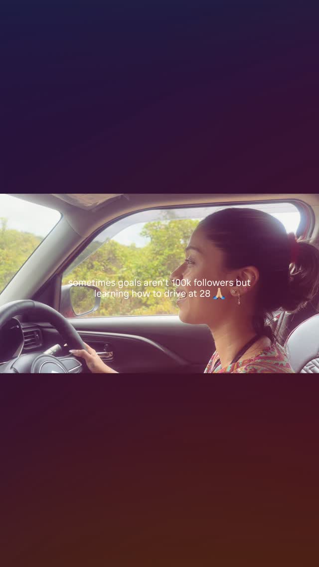 JK 100k would be great 😂 BUT nothing is more liberating than getting into your car and being able to take yourself from one place to another. 🥹 moving to Goa pushed me to learn how to drive and it was the best decision ever ✅ [ learning how to drive, drive, life changes, living in Goa, life in Goa, hitting a milestone, driving, empowerment, explore page ] by @leavesakshialone