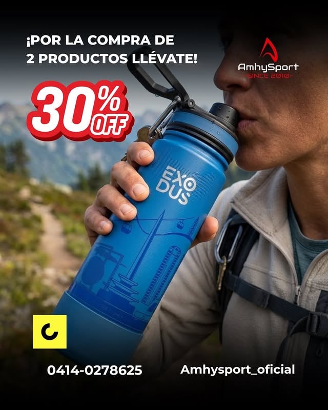 Tu equipamiento pro, ahora con un 30% OFF! 🎒💧¿Listo para llevar tus entrenamientos al siguiente nivel sin dejar nada en casa? Los bolsos y termos de la línea Exodus llegaron para ser tus mejores aliados de ruta, gimnasio o rutina diaria. Bolsos Exodus: Con el espacio perfecto, compartimentos inteligentes y la resistencia que necesitas. Termos Exodus: Mantienen tu hidratación al máximo y la temperatura ideal por horas.🔥 ¡Solo por tiempo limitado! Dale a tu estilo deportivo el combo que se merece con un 30% de descuento menos.👉 Desliza para ver los colores disponibles y haz clic en el link de nuestra biografía para asegurar el tuyo antes de que se agoten.📍Somos tienda fisica en el C.C. Multiplaza ParaísoCaracas*Aceptamos todo tipo de pagos.DeliveryEnviamos a Toda Venezuela.Lunes a Domingo de 10:30am a 7:00pm#exodus #cashea #amhysport #multiplaza by @amhysport_oficial