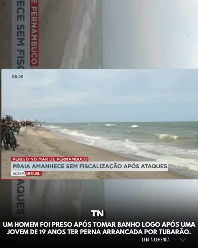Uma cena chamou atenção e gerou revolta: mesmo após um ataque de tubarão que deixou uma jovem de 19 anos gravemente ferida, a praia amanheceu sem fiscalização adequada.Segundo as informações divulgadas, um homem acabou sendo preso após entrar no mar logo depois do ocorrido, ignorando o risco e os alertas.O caso levanta uma questão séria: até que ponto a falta de fiscalização coloca mais vidas em perigo?Praias com histórico de ataques precisam de sinalização, orientação e presença constante das autoridades. Não é só uma questão de imprudência, é também de prevenção. by @tucujunews