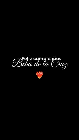 Feliz cumpleaños a nuestra reina iconica 😍 te amamos, que Dios te bendiga muchísimo❤️‍🔥 

#teambeba #bebadelacruz