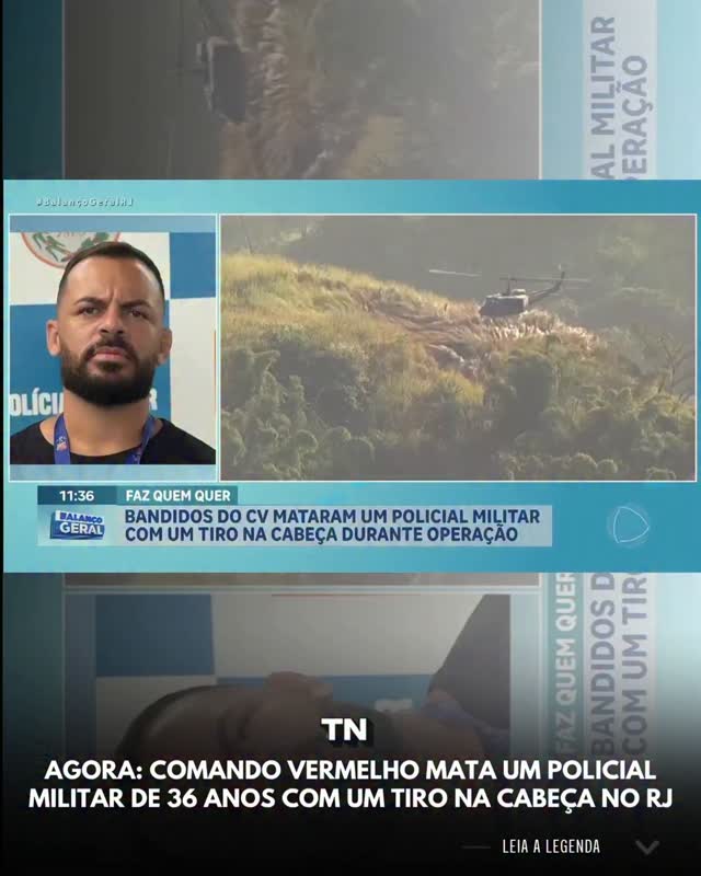 Mais um policial militar perde a vida durante uma operação no Rio de Janeiro. Segundo as informações divulgadas, o agente, de 36 anos, foi morto com um tiro na cabeça em uma ação contra criminosos ligados ao Comando Vermelho.Que Deus conforte a família, amigos e companheiros de farda neste momento de dor. A violência segue tirando vidas e deixando marcas profundas em quem sai todos os dias para proteger a sociedade.Meus sentimentos à família do policial. 🖤 by @tucujunews