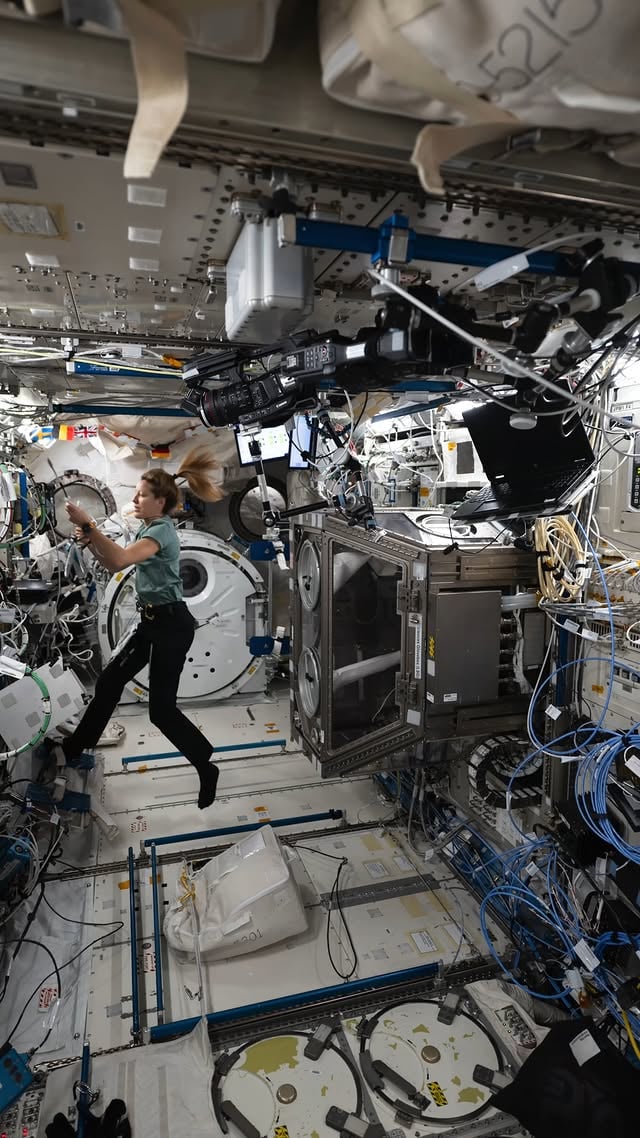 [🇫🇷 version FR 👇] Day 111, orbit 1722 — In this timelapse, I’m working on an experiment called DNA Therapeutics in the Life Science Glovebox located in the Kibo module. I’m handling blood stem cell samples as part of research exploring the idea of producing large amounts of clinical grade stem cells in space. The goal is to improve their quality, which could help advance treatments for blood disorders and cancer. 

Go science, and go cancer research!
  
🎥 @europeanspaceagency / @nasa 
 
Jour 111, orbite 1722 – Dans ce timelapse, je travaille sur une expérience appelée DNA Therapeutics dans la boîte à gants LSG du module Kibo. Je manipule des échantillons de cellules souches sanguines dans le cadre de recherches visant à comprendre comment produire de plus grandes quantités de cellules souches de qualité clinique dans l’espace. L’objectif est d’en améliorer la qualité, ce qui pourrait contribuer à faire progresser les traitements des maladies du sang et du cancer. 

Vive la science et la recherche contre le cancer !

#εpsilon • @iss • @nasajohnson • @nasa_marshall • @uconn • @axiom.space
