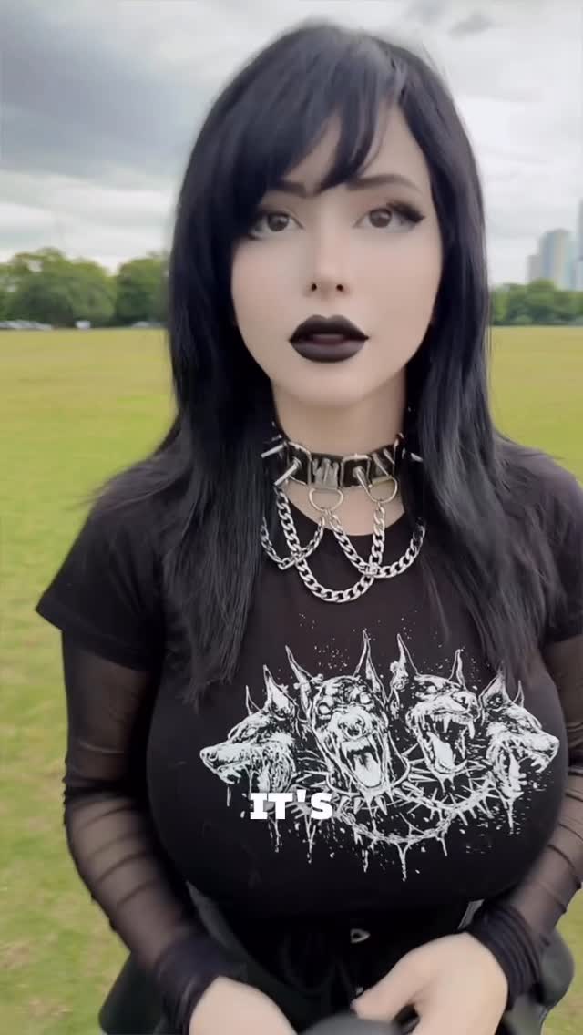 My Song is available to listen to now on Spotify ദ്ദി(｡•̀ ,<)~✩‧₊#goth #gothgirl #hypergoth #funny #lol by @pinkchyuwu