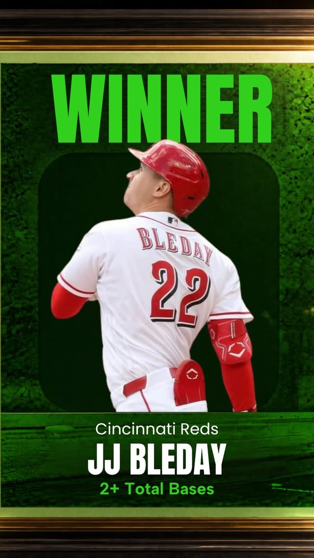 HIT ❤️ IF YOU TAILED!Bleday cashes for us with a Home Run in his first AB. Love to see it!Who’s ready for today? 👊🏼 by @codybrownpicks