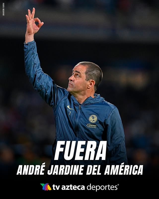 André Jardine FUERA del Club América 🚨⁣⁣Azteca Deportes pudo saber que Las Águilas pusieron fin a su relación con el DT brasileño, tras una época de títulos en el 'Nido Azulcrema'.⁣⁣Por ahora, la directiva del conjunto azulcrema se encuentra en la busca del sustituto, para encarar el torneo Apertura 2026 de la Liga MX.