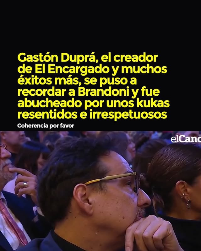 Es uno de los mejores directores y escritores del habla hispana en el mundo y los kukas abucheando porque mencionó a Perón.