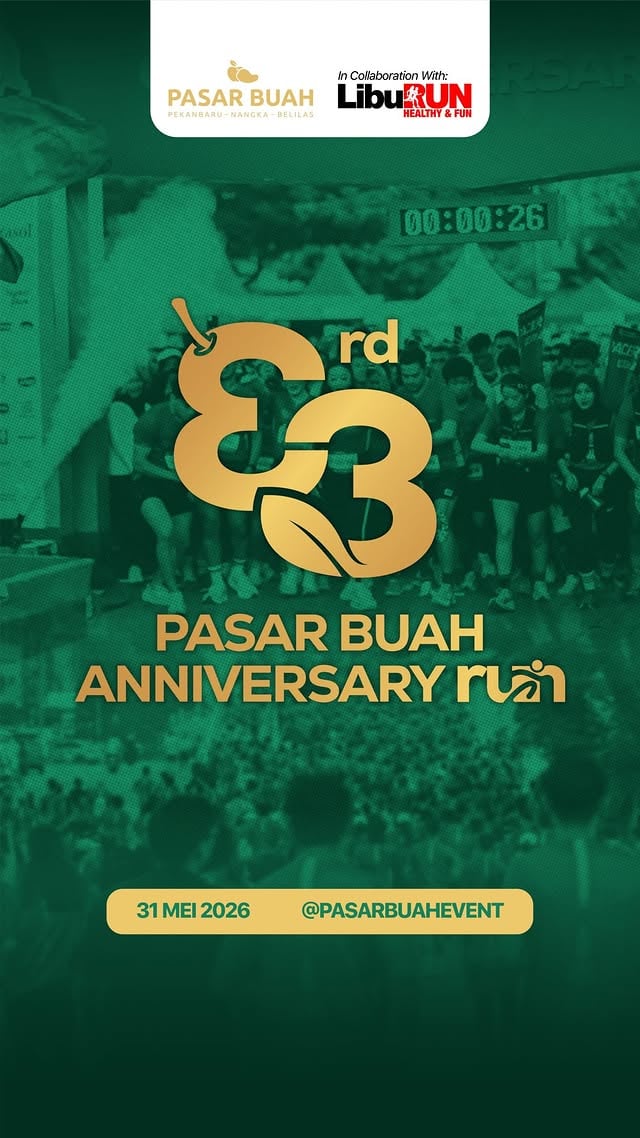 IT'S A WRAP!🎉✨✅ Thankyou untuk seluruh peserta Pasar Buah Anniversary Run atas antusias, semangat dan kerjasamanya sehingga event ini bisa berlangsung dengan meriah dan petjah!!🔥Terimakasih juga untuk guest star @arieandika10 dan @asri_welas , penyelenggara @liburun , brand ambassador @jesycak dan @mhd.ridho19 serta partner dan sponsor yang tidak dapat disebutkan satu per satu!🎉❤️ SEE YOU AT THE NEXT EVENT, GAS? 🔥Visit our outlets 📍Pasar Buah Pekanbaru 📍Pasar Buah Nangka 📍Pasar Buah Belilas by @arieandika10