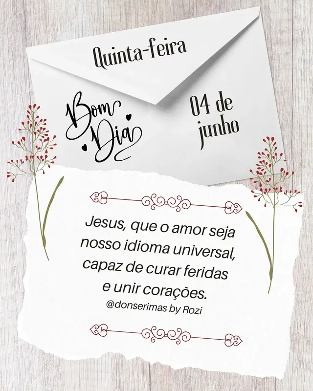 Quinta-feira, bom dia, 04 de junho. by @umadosedemotivacao8diaria