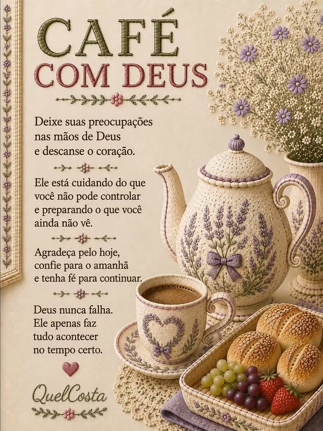 Deixe o que pesa nas mãos de Deus e tome seu café com o coração mais leve.Ele cuida do que você não controla, prepara o que você ainda não vê e faz tudo acontecer no tempo certo.Comente “Deus cuida” e envie para alguém que precisa respirar fundo e confiar hoje.👇🏻 Contas parceiras:@umadosedemotivacao8diaria@momentos_de_gratidao@liudisse#cafecomdeus #deuscuidadetudo #descansoemdeus #feeesperanca #mensagemdefe by @umadosedemotivacao8diaria