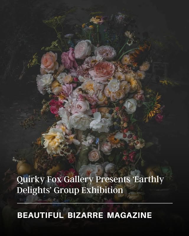 EXHIBITION PREVIEW // Quirky Fox Gallery Presents ‘Earthly Delights’ Group ExhibitionCelebrate the fleeting beauty of flowers in Quirky Fox’s @quirkyfoxnz newest group exhibition ‘Earthly Delights’. Starting from 3 June, visitors to Quirky Fox Gallery will be treated to a lush, botanical dream showcasing the diverse beauty of flora and fauna in both wild and curated settings. This intimate group exhibition features an incredible selection of photographs and paintings from creative minds including Anna Evans @anna_evans_artist, Laura Tait @puhoifarmhouse, Pamela Pauline @pamelapaulineart, and Jo Kreyl @jokreylart and is a show not to be missed by those who love nature and the art of still life!See the show in an article by Samantha Dexter @anerdyperspective > https://beautifulbizarre.net/quirky-fox-earthly-delights-exhibition/ [link in bio]Exhibition Dates: 3 June – 4 August 2026Quirky Fox162 High Street, Hawera, New Zealand 4610For more information on the exhibition including viewing and purchasing online please visit Quirky Fox’s website or email them at hello@quirkyfox.co.nz by @beautifulbizarremagazine