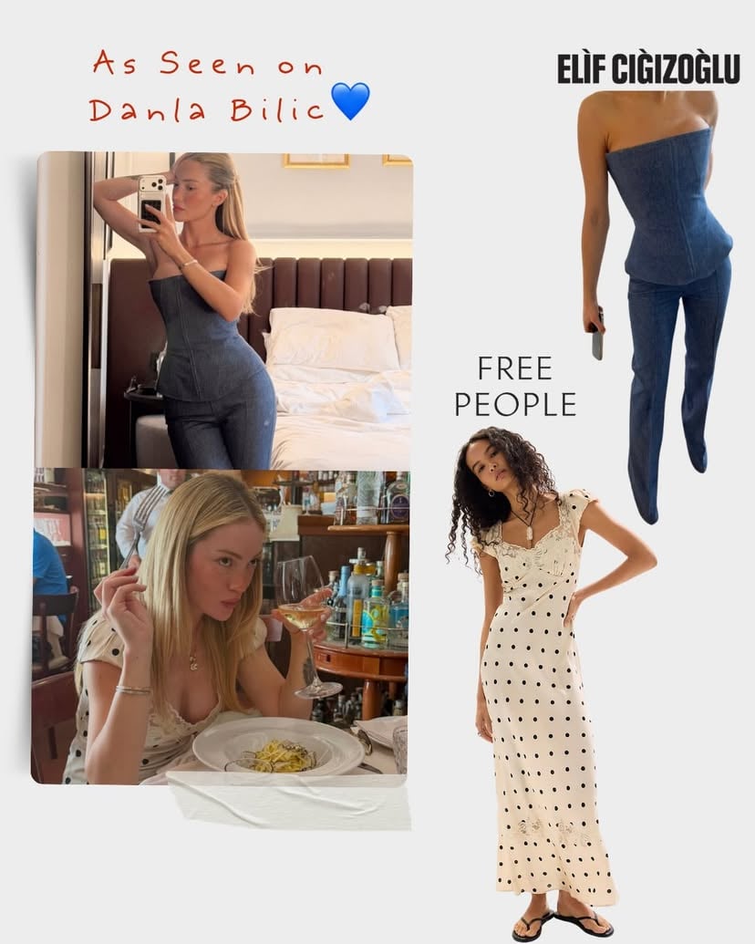 💙 As Seen on @danlabilic 💙

Get her look details below👇🏻
Look 1
🔝: @elifcigizoglu Tippy Corset
👖: @elifcigizoglu Pamir Cotton Double Pleated Trousers
Look 2
Dress: @freepeople Butterfly Babe Maxi Dress

.

#reklamdeğil #danlabilic #danlabiliç #danla #freepeople